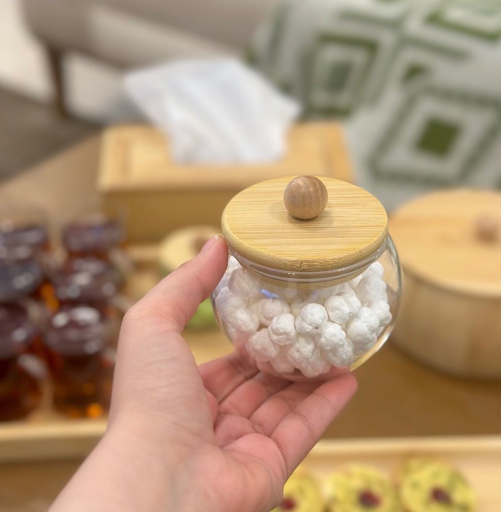 قندان گرد درب چوب خارجی